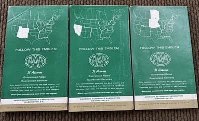 1967-1968 VINTAGE AAA Tour Books Lot of 3 - N. Central, Southwestern, Cal.-Nev - Thumbnail 2