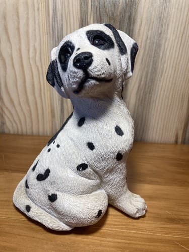The San Francisco Music Box Company Dalmatian Dog Figurine Wind Up Music Box