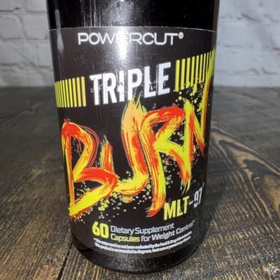 Powercut Triple Burn Fat Burn MLT-97 - 60 Count Weight Loss Diet EXPIRES 9/2026 - Thumbnail 2