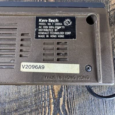 Vintage Ken-Tech Digital Alarm Clock, Model T-2096A, Wood Grain Red LED - Thumbnail 12