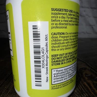 Streek Moringa 60 Capsules – 800 mg Pure Moringa Oleifera Leaf Extract - Thumbnail 4