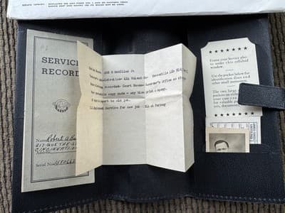 Vintage WWII Era US Army Honorable Discharge Papers & Records, W/Leather Folder - Thumbnail 18