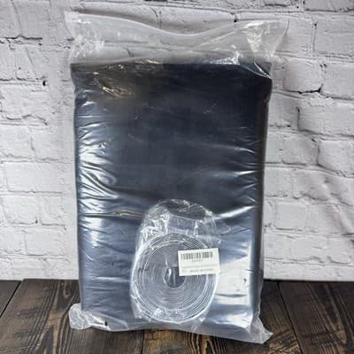 Magnetic Screen Door Middle Open 72 x 96 Inch Black - Sliding Or French Door - Thumbnail 2