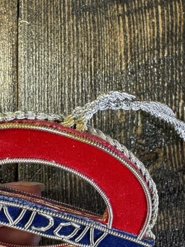 Vintage London Underground Zardozi Embroidery Ornament Holiday Christmas - Thumbnail 6