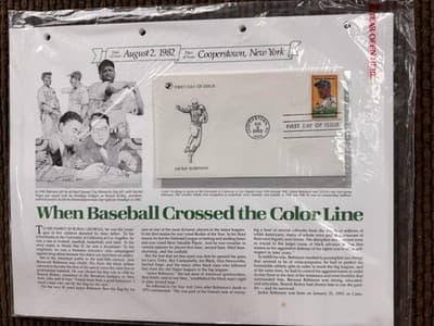 1982 First Day Of Issue- Lot Of 6 Stamps Jackie Robinson - Reader’s Digest - Thumbnail 2
