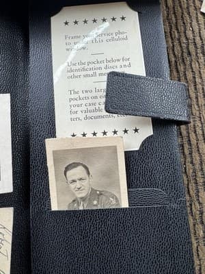 Vintage WWII Era US Army Honorable Discharge Papers & Records, W/Leather Folder - Thumbnail 15