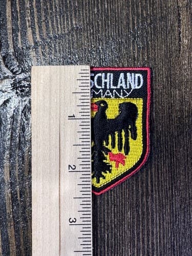 Vintage Deutschland Germany Coat Of Arms Crest Shield Souvenir Cloth Patch - Thumbnail 4
