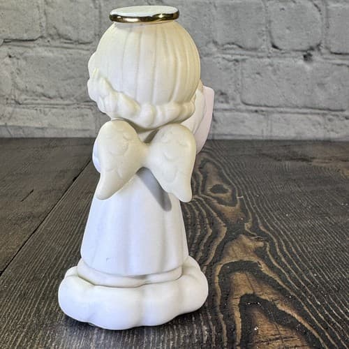 Precious Moments Growing in Grace Infant Birthday Gift Blonde Girl Angel 136204 - Thumbnail 4