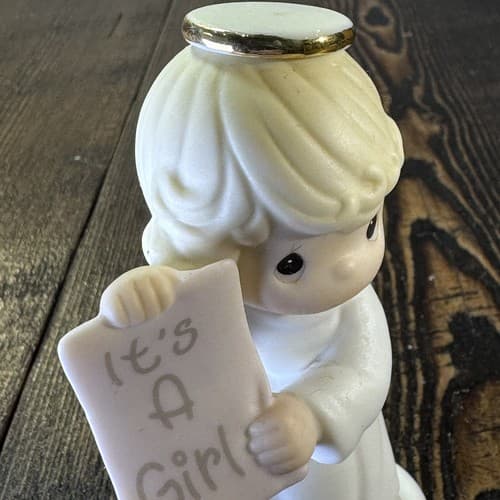 Precious Moments Growing in Grace Infant Birthday Gift Blonde Girl Angel 136204 - Thumbnail 7