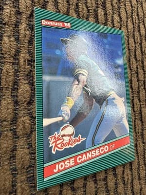 Jose Canseco Rookies 3 Card Lot, Donruss Rookies, Fleer Update, Topps 1986, 1987 - Thumbnail 9