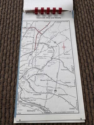 VINTAGE 1960’s AAA TRIPTIK - Milwaukee To Cincinnati Including Chicago - Thumbnail 5