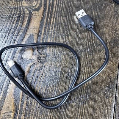 Lot Of 5 Type USB-C to USB-A Cable Cord - Short Lengths - Black - White - Thumbnail 6