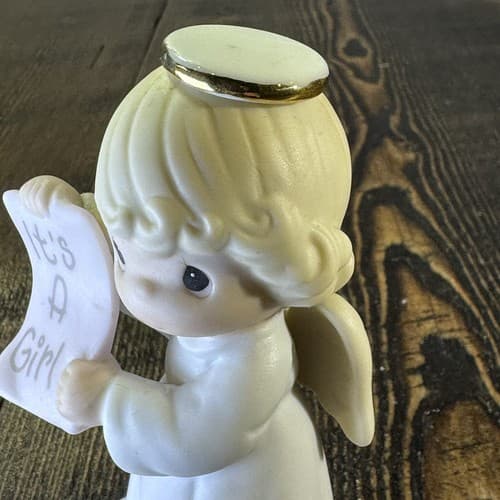 Precious Moments Growing in Grace Infant Birthday Gift Blonde Girl Angel 136204 - Thumbnail 8
