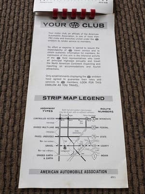 VINTAGE 1960’s AAA TRIPTIK - Milwaukee To Cincinnati Including Chicago - Thumbnail 6