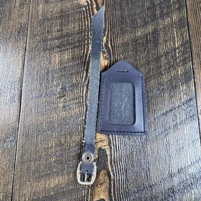 VTG American Airlines Navy Blue Bag Luggage Tag Identification Holder AA Logo - Thumbnail 7