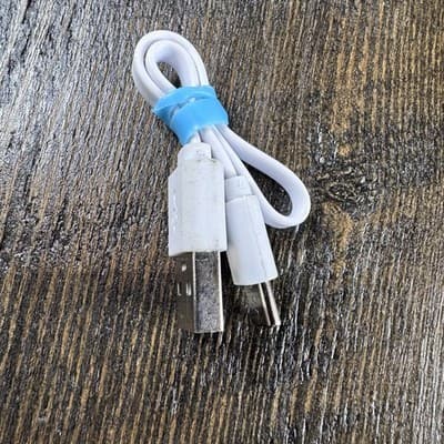 Lot Of 5 Type USB-C to USB-A Cable Cord - Short Lengths - Black - White - Thumbnail 2
