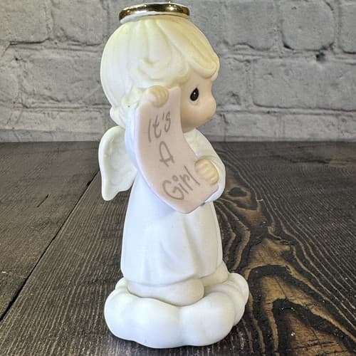 Precious Moments Growing in Grace Infant Birthday Gift Blonde Girl Angel 136204 - Thumbnail 6