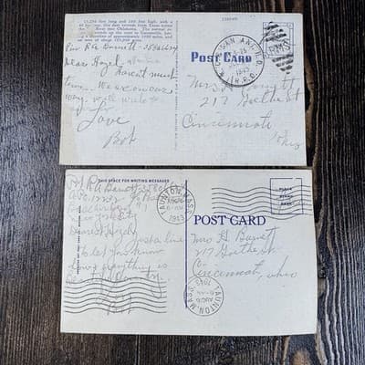 11 VTG Postcards 1940's WWII - Military - Buildings - San Antonio - VP Barkley - Thumbnail 11