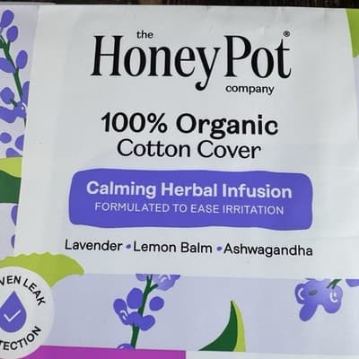 The Honey Pot Company Regular Pads with Wings Herbal Infused - 20 pack - Thumbnail 4