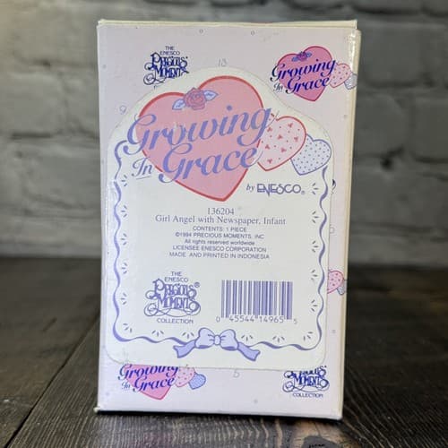 Precious Moments Growing in Grace Infant Birthday Gift Blonde Girl Angel 136204 - Thumbnail 18