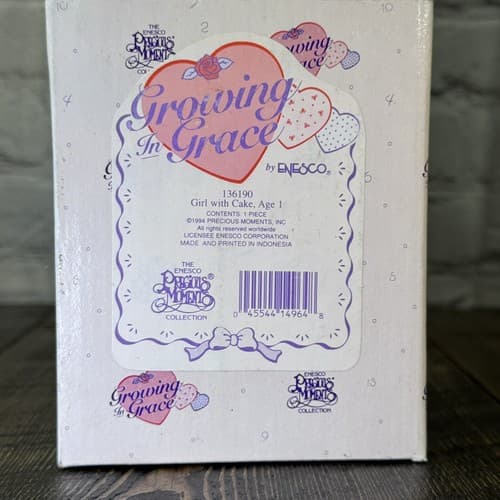 Precious Moments Growing in Grace Age 1 Birthday Gift Blonde Girl Cake 136190 - Thumbnail 16