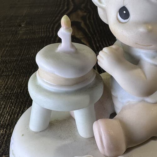Precious Moments Growing in Grace Age 1 Birthday Gift Blonde Girl Cake 136190 - Thumbnail 8