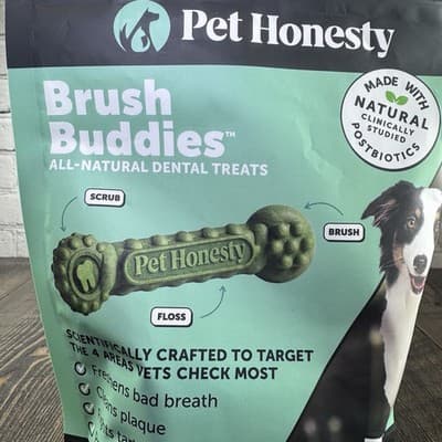 Brush Buddies All Natural Dog Dental Treats Long Lasting Teeth Cleaner 15 Count - Thumbnail 2