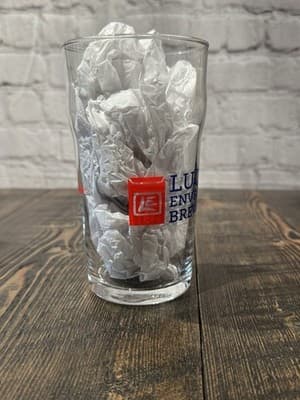 Lucky Envelope Brewing Craft Beer Pint Glass 16oz, Seattle Wa. - Thumbnail 3