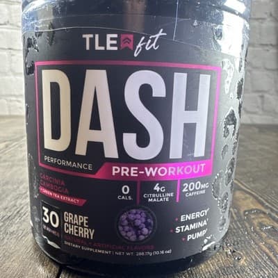 TLE Fit Dash Pre Workout - Grape Cherry - Performance Energy Stamina Pump - Thumbnail 2