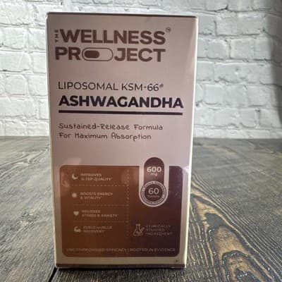 The Wellness Project - Ashwagandha - Sleep Energy Stress Anxiety Muscle Support