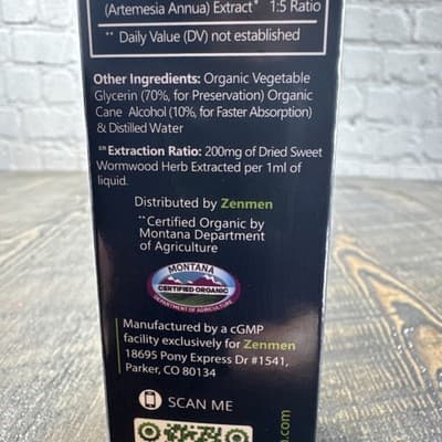 Zenmen Organic Sweet Wormwood - Immune & Liver Support - 2.32 OZ - Thumbnail 10