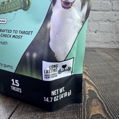 Brush Buddies All Natural Dog Dental Treats Long Lasting Teeth Cleaner 15 Count - Thumbnail 4