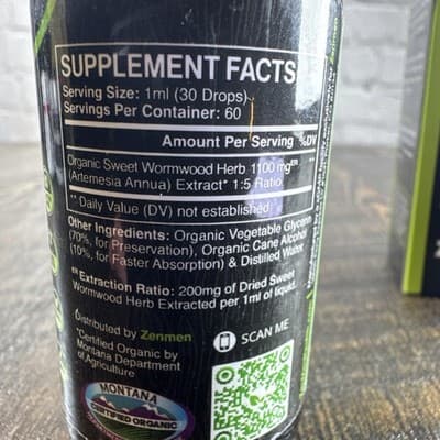 Zenmen Organic Sweet Wormwood - Immune & Liver Support - 2.32 OZ - Thumbnail 4