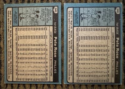 PETE ROSE 20 BASEBALL CARD LOT TOPPS FLEER DONRUSS 1973-1987 REDS PHILLIES - Thumbnail 5