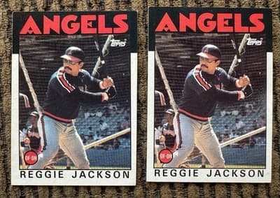 Reggie Jackson 12 Card Baseball Lot Topps Fleer 1972-1987 Oakland A’s NY Yankees - Thumbnail 18