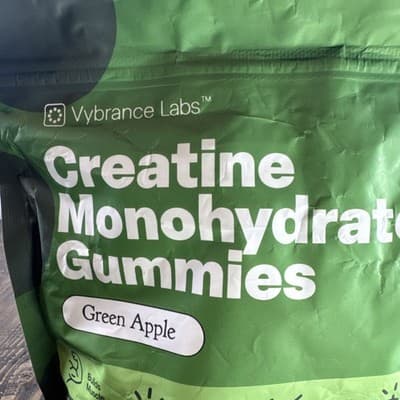 VYBRANCE LABS 3-in-1 Creatine Gummies Green Apple Muscle Energy Focus - Thumbnail 2
