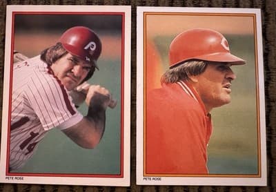 PETE ROSE 20 BASEBALL CARD LOT TOPPS FLEER DONRUSS 1973-1987 REDS PHILLIES - Thumbnail 20
