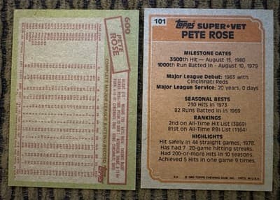 PETE ROSE 20 BASEBALL CARD LOT TOPPS FLEER DONRUSS 1973-1987 REDS PHILLIES - Thumbnail 15