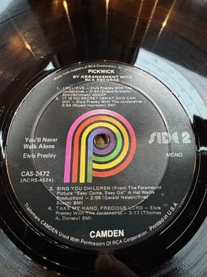 Elvis Presley Albums, His Hand In Mine, You’ll Never Walk Alone,Hits From Movies - Thumbnail 15