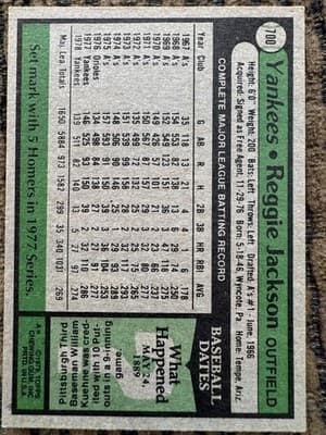 Reggie Jackson 12 Card Baseball Lot Topps Fleer 1972-1987 Oakland A’s NY Yankees - Thumbnail 13