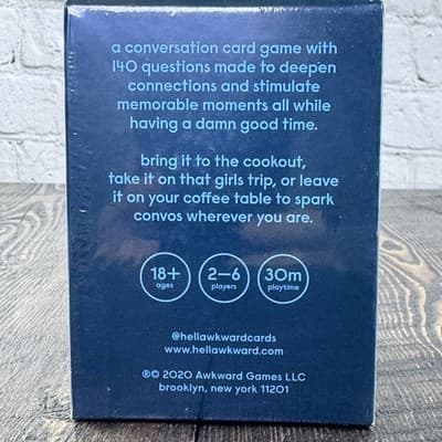 Hella Awkward Game Adult Conversation Card Game - Dating Real Talk Relationship - Thumbnail 3