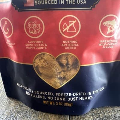 Nibble & Nourish Salmon Fish Bites Freeze Dried Raw Treats Dogs & Cats - Thumbnail 3