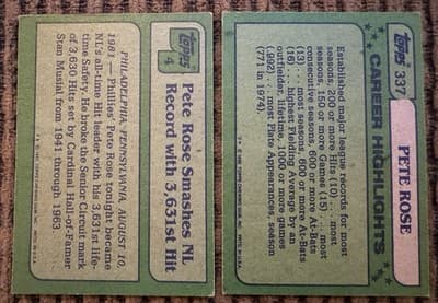 PETE ROSE 20 BASEBALL CARD LOT TOPPS FLEER DONRUSS 1973-1987 REDS PHILLIES - Thumbnail 11