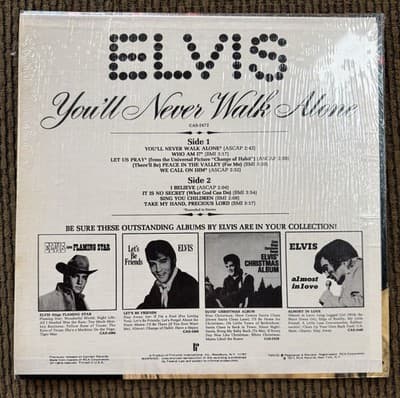 Elvis Presley Albums, His Hand In Mine, You’ll Never Walk Alone,Hits From Movies - Thumbnail 11