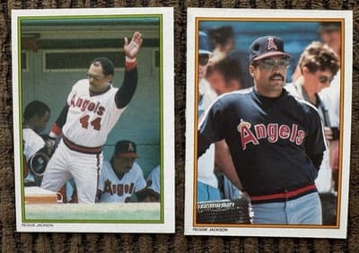 Reggie Jackson 12 Card Baseball Lot Topps Fleer 1972-1987 Oakland A’s NY Yankees - Thumbnail 20