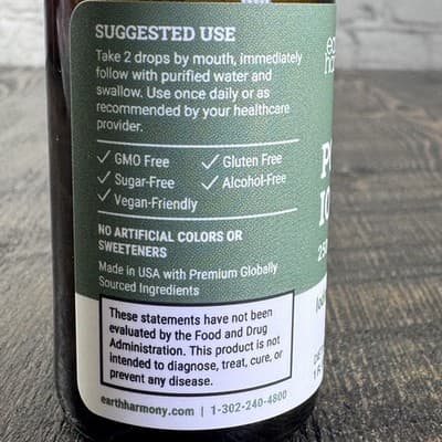 Earth Harmony Potassium Iodide 250 mcg - Liquid Drops, 1 fl oz Dropper - Thumbnail 4