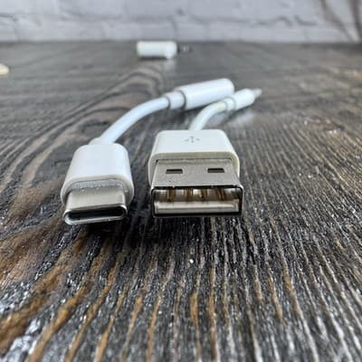 3 pcs - USB A to 3.5mm male audio - USB C to 3.5mm female Audio - 3.5mm Splitter - Thumbnail 2
