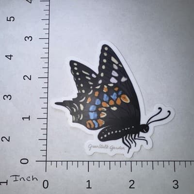 Butterfly Bug Insect Sticker 3" Water Bottle Laptop Locker Phones Helmets - Thumbnail 2