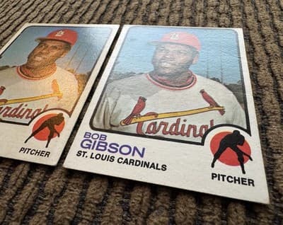 1973 Topps Baseball Card- Bob Gibson #190 St Louis Cardinals - Thumbnail 3