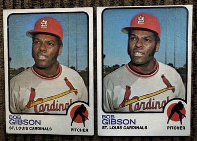 1973 Topps Baseball Card- Bob Gibson #190 St Louis Cardinals